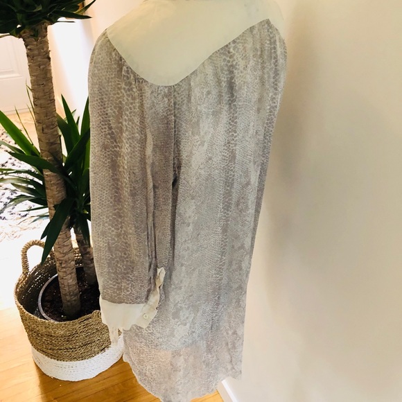 WILFRED SILK SNAKESKIN BLOUSE - Picture 4 of 5